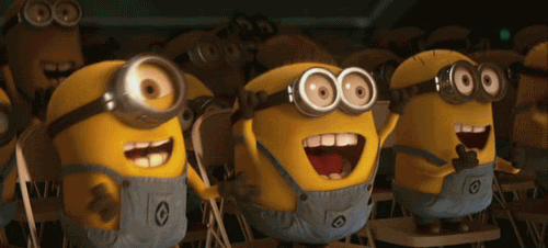 minions celebrating